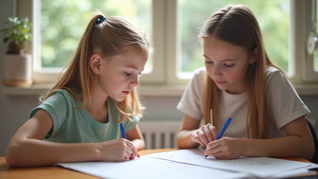 Student receiving personalized math tutoring at a desk